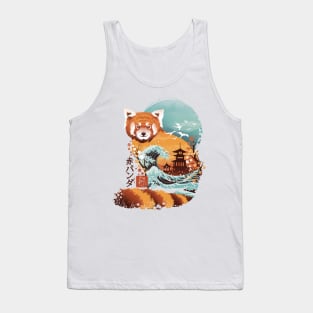 Ukiyo e Red Panda Tank Top